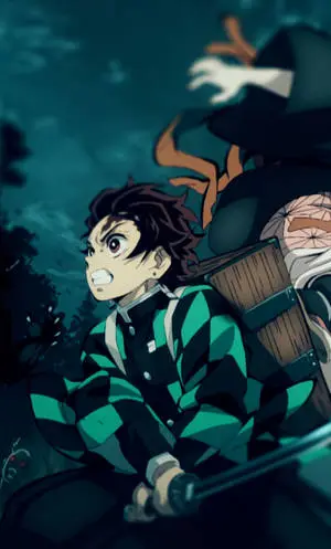 4K Anime IPhone Demon Slayer Angry Tanjiro
