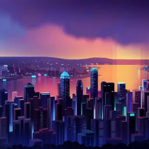 4k Ipad City Buildings