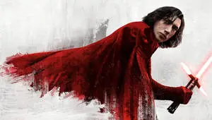 Adam Driver in Star Wars: The Last Jedi as Kylo Ren