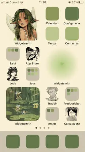 a screenshot of the color palette for the ipad