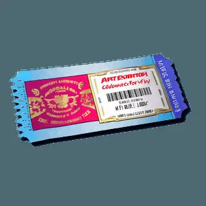Art Exhibit Ticket PNG opc59