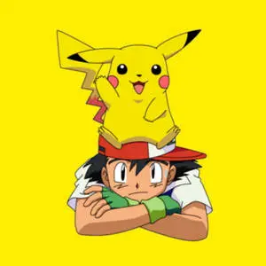 Ash And Pikachu HD Yellow