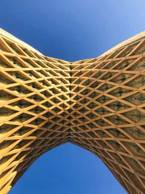 Azadi Tower Intricate Underside