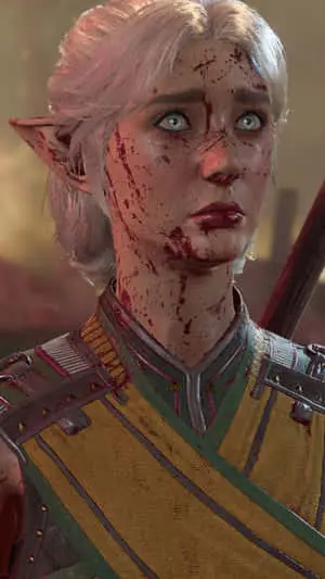 Bloodied Elf Warrior Baldurs Gate3