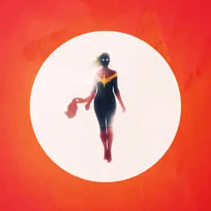 Captain Marvel is ready to take on the world on her iPad