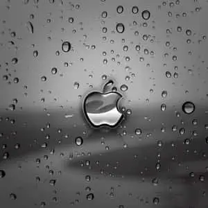 Dark Cute Apple Logo iPad