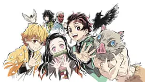 Cute Characters Demon Slayer Ipad