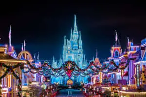 Disney Christmas Ipad With A Glowing Castle