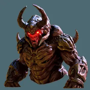 Doom Slayer Cacodemon Encounter PNG 31