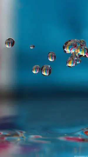 Floating Water Droplets iPhone 8 Live
