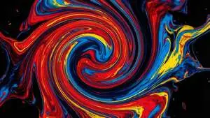 Fluid Paint Swirl