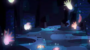 Glowy Landscape Steven Universe IPad