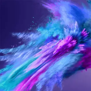 iPad Pro 12.9 Blue Violet Explosion
