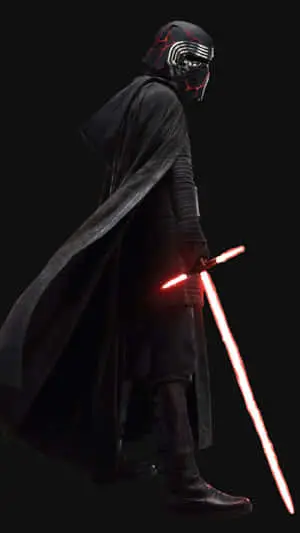 An intense look from Kylo Ren in the 4K Resolution