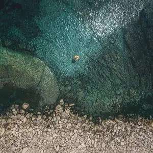 Lake Drone Shot iPad Display