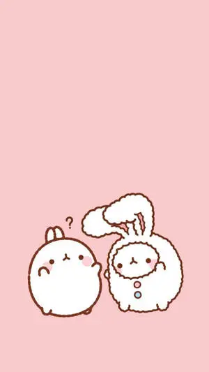 Molang And Friend On Kawaii iPad