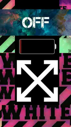 Low Battery Off White iPhone