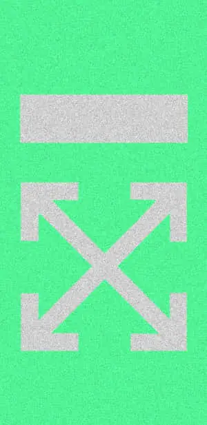 Green And Gray Off White iPhone