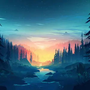 Official Ipad Display Of Peaceful Forest