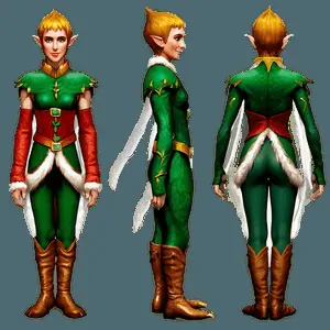 Original Elf Body Design PNG 25