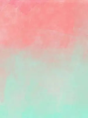 Pastel iPad Gradient Coral And Mint Green