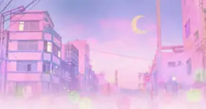 Pastel Sailor Moon Night City Anime