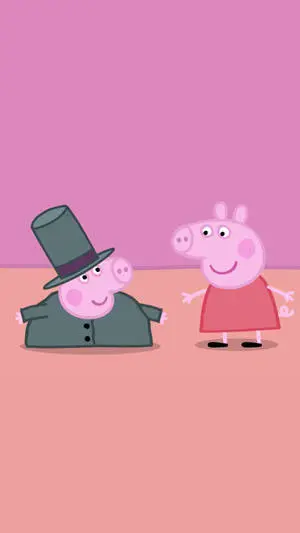Peppa Pig Phone Background George Top Hat
