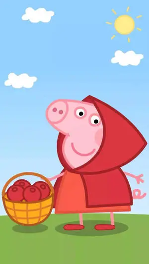 Red Hooded Peppa Pig iPhone