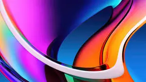 Retina IMac Colorful Curves