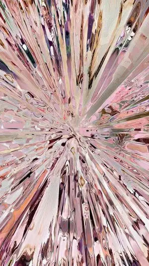 Rose Gold iPad Silver Radial Ray