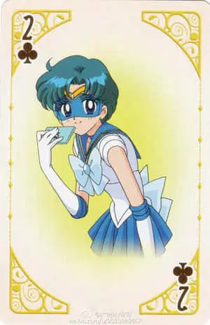 Beautiful Sailor Mercury, the wise and powerful guardian of water.