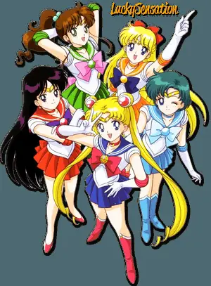 Sailor Moon Team Animated Characters