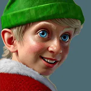 Sneaky Christmas Elf PNG 06252024