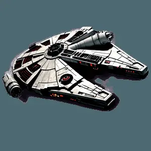 Star Wars Millennium Falcon PNG 06122024