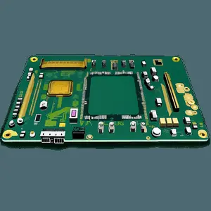Stylized Motherboard Illustration PNG iiw3