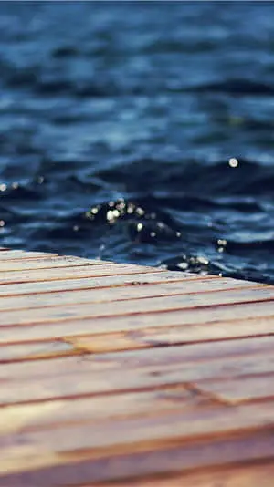 Water iPhone Wooden Platform Structure In The Sea